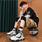 High Top Basketball-Schuhe für Männer Mikrofiber-Gittergewebe Oberhose für Männer Laufschuhe