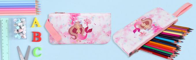 Polyester Kinder Schul Rucksack Meerjungfrau Schultasche Drei Stück Set 3